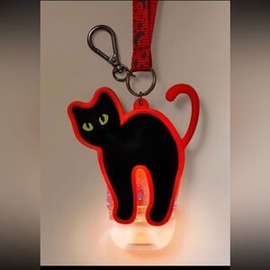 BBW LED Spooky Cat light up pocketbac holder w/lanyard